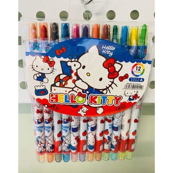 Hello Kitty Crayon Pencils Set - Picture 1 of 2